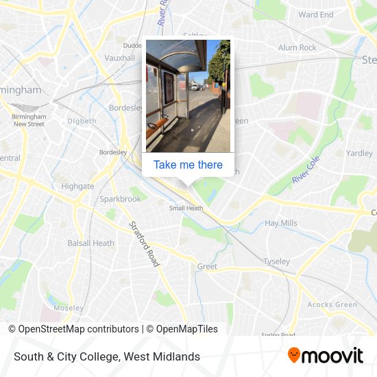South & City College map