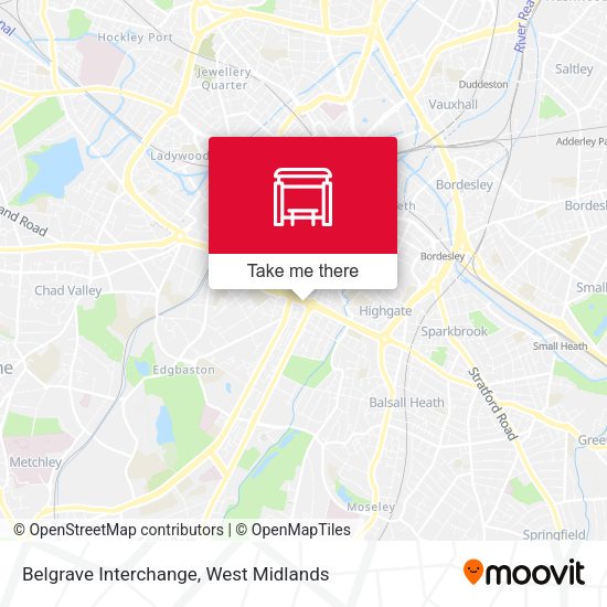 Belgrave Interchange map