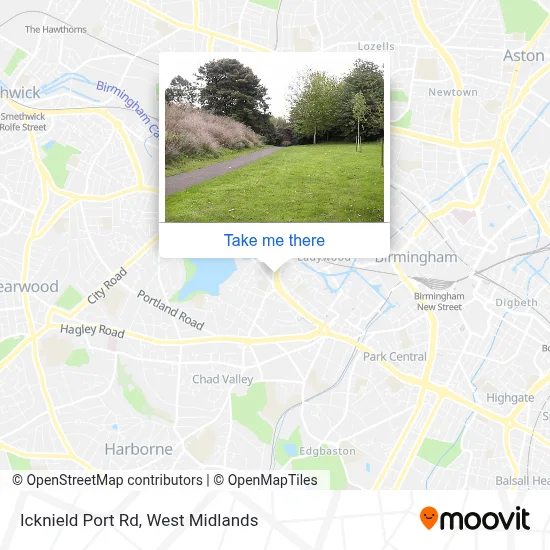 Icknield Port Rd map