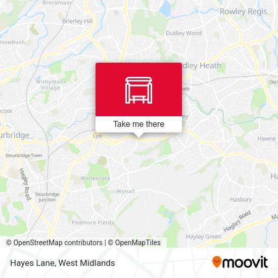Hayes Lane map