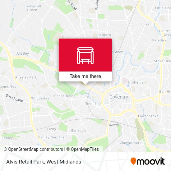 Alvis Retail Park map