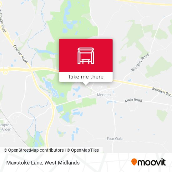 Maxstoke Lane map