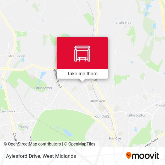 Aylesford Drive map