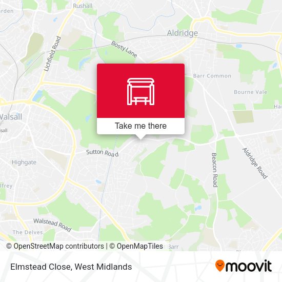 Elmstead Close map