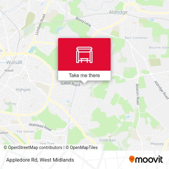 Appledore Rd map