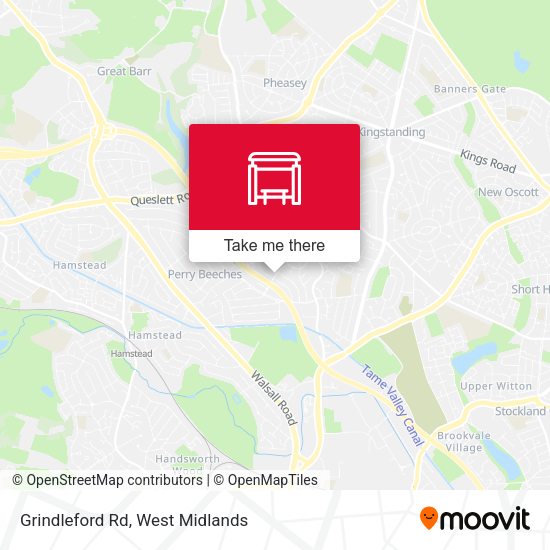 Grindleford Rd map