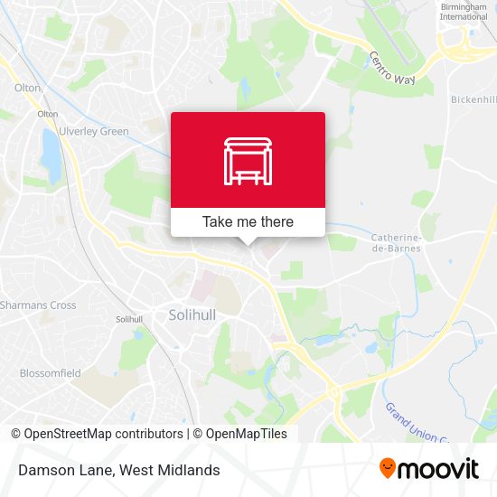 Damson Lane map