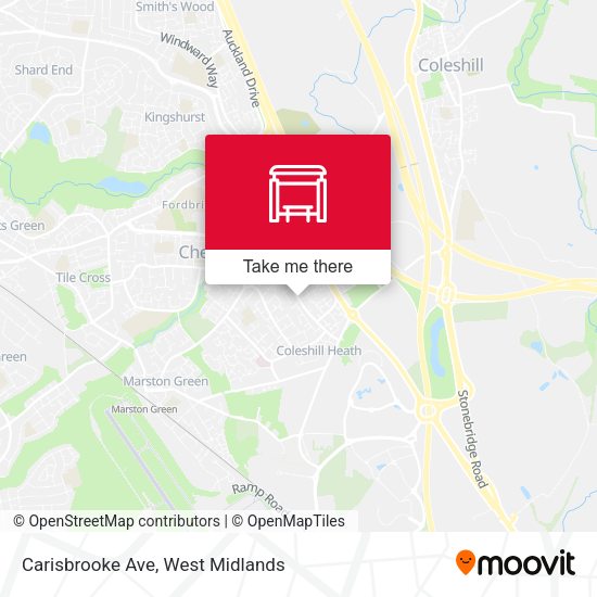 Carisbrooke Ave map