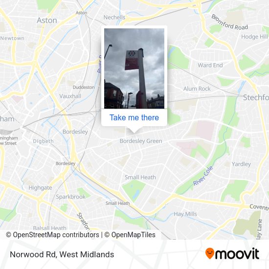Norwood Rd map