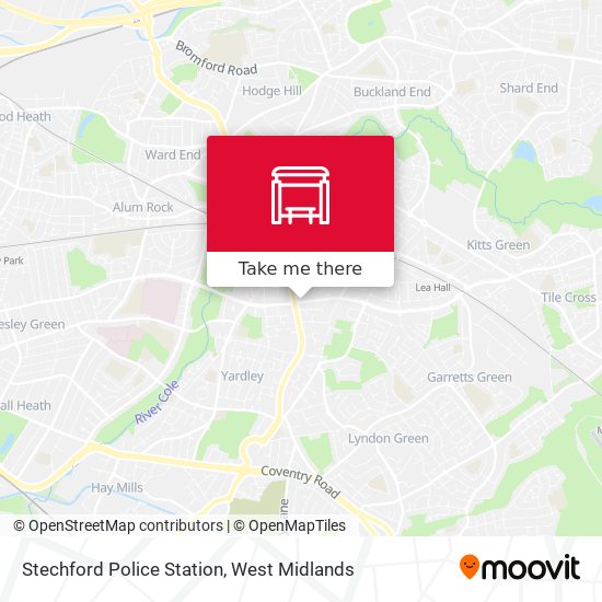 Stechford Police Station map