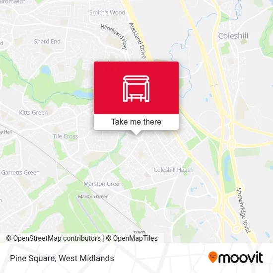 Pine Square map