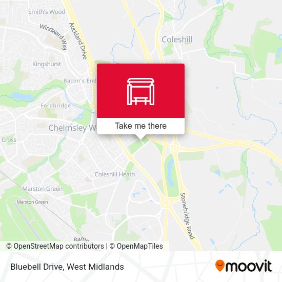 Bluebell Drive map