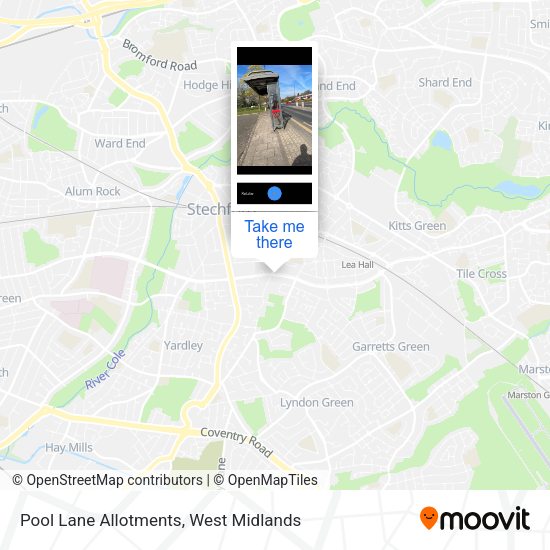 Pool Lane Allotments map