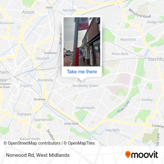 Norwood Rd map