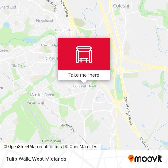 Tulip Walk map