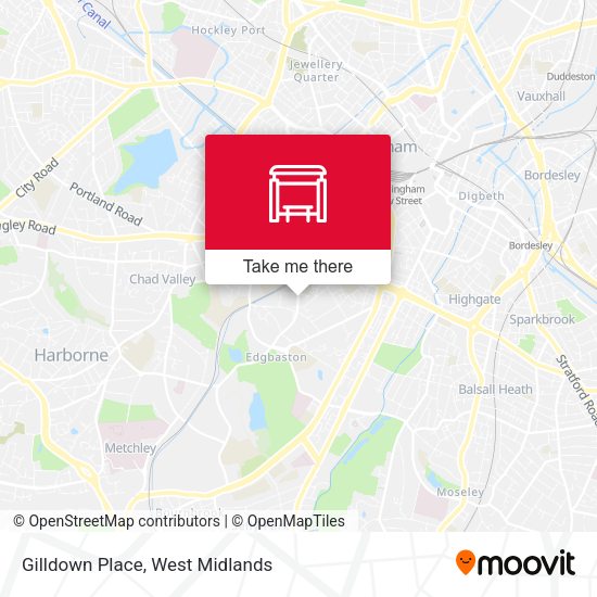 Gilldown Place map