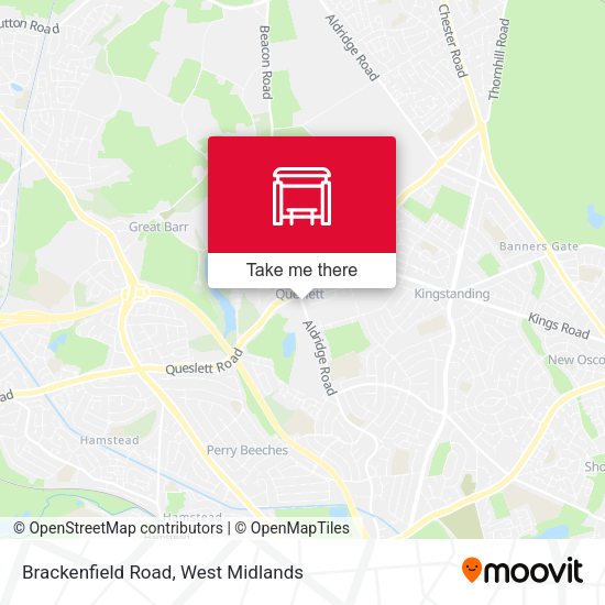 Brackenfield Road map