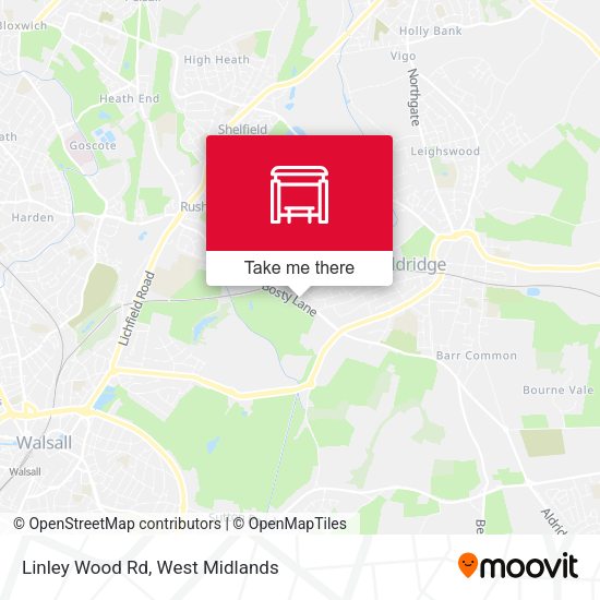 Linley Wood Rd map
