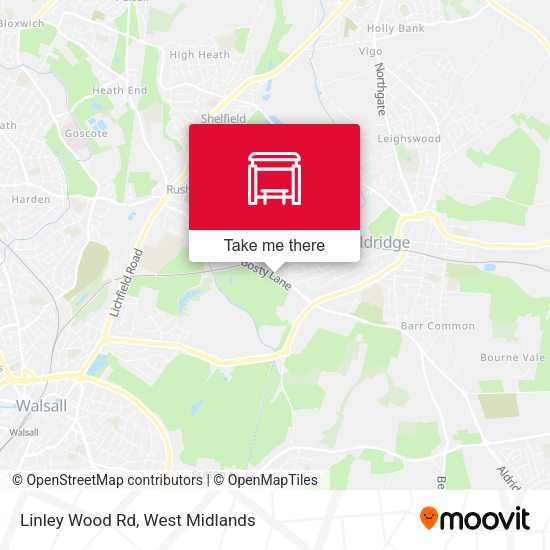 Linley Wood Rd map
