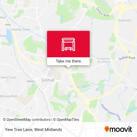 Yew Tree Lane map