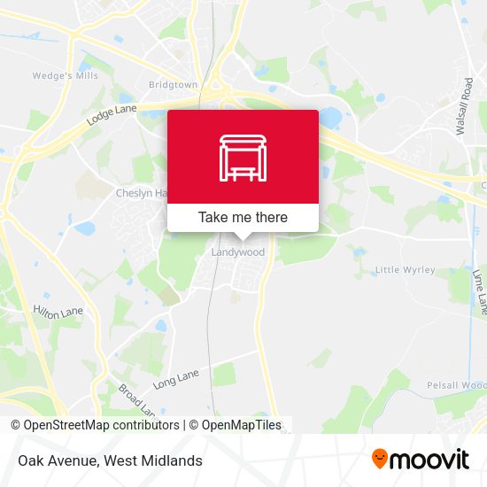 Oak Avenue map