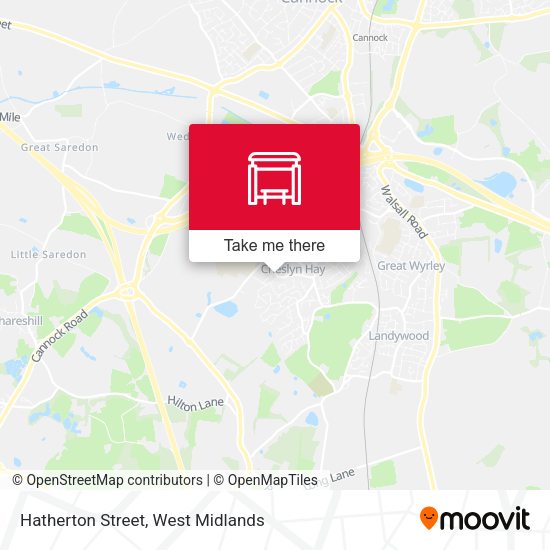 Hatherton Street map