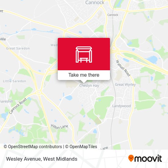 Wesley Avenue map
