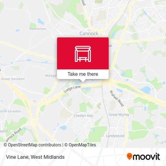 Vine Lane map