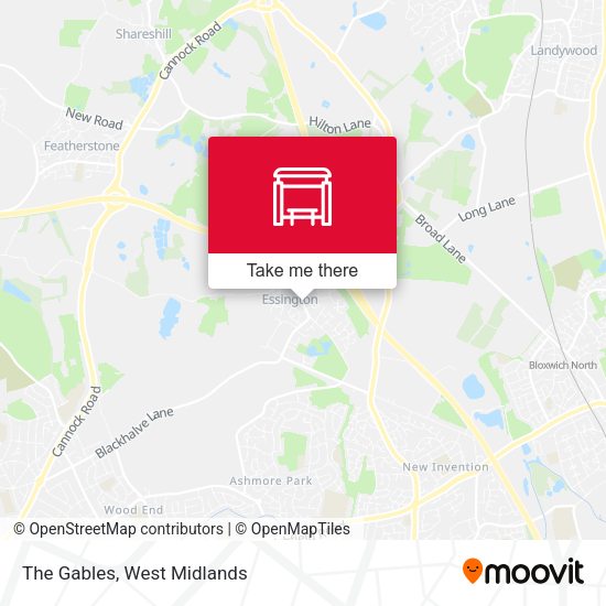 The Gables map