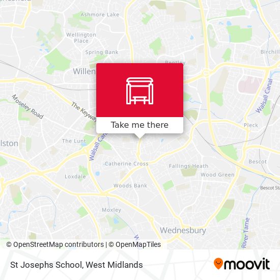 St Josephs School map