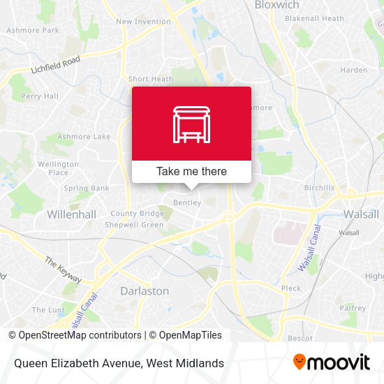 Queen Elizabeth Avenue map