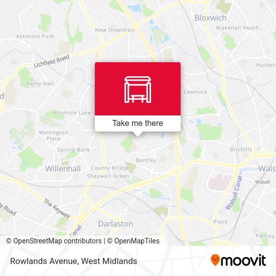 Rowlands Avenue map