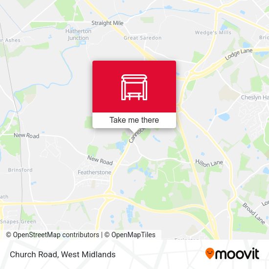 Church Road map