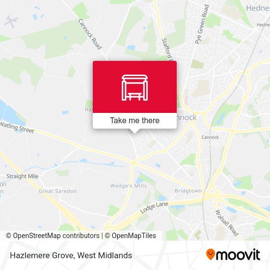 Hazlemere Grove map