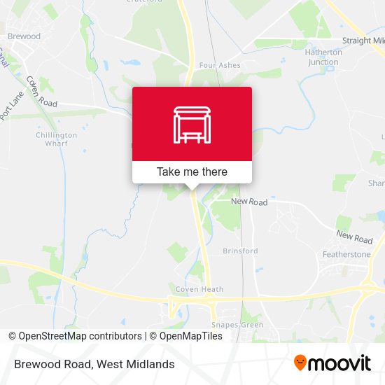 Brewood Road map