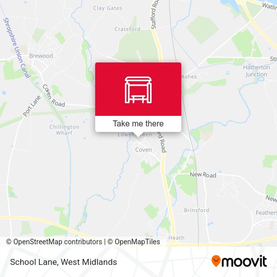 School Lane map