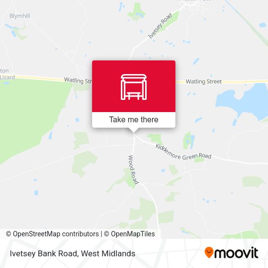 Ivetsey Bank Road map
