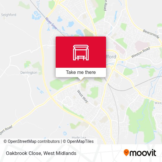 Oakbrook Close map