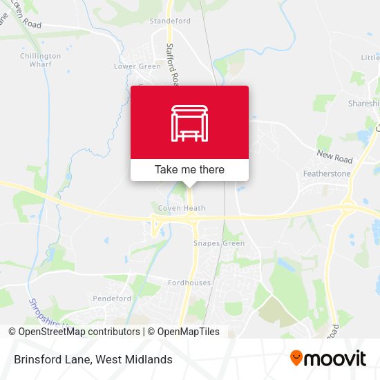 Brinsford Lane map