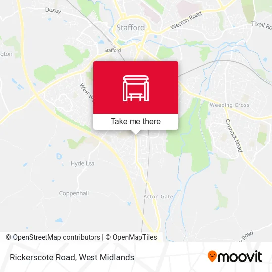 Rickerscote Road map