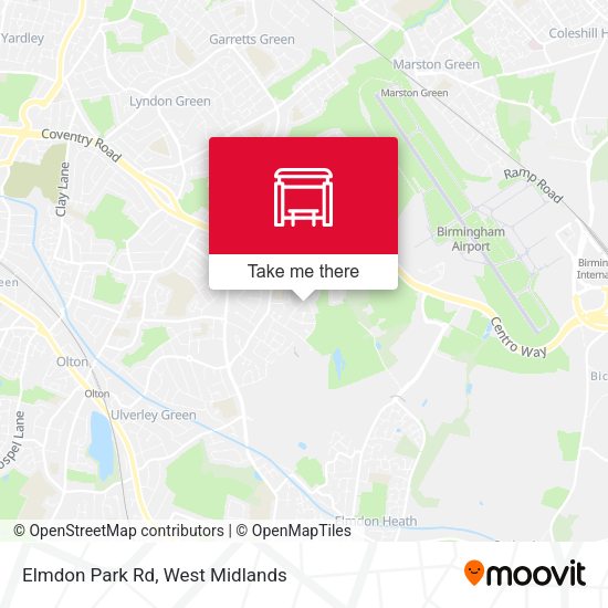 Elmdon Park Rd map
