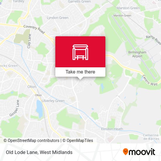 Old Lode Lane map