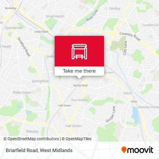 Briarfield Road map