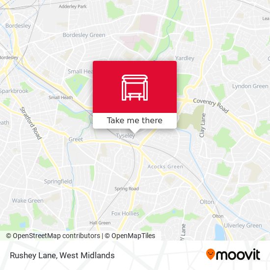 Rushey Lane map