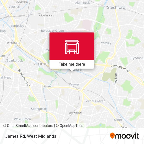 James Rd map