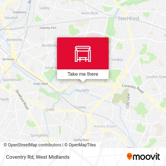 Coventry Rd map
