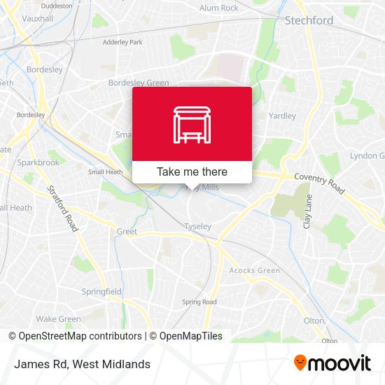 James Rd map