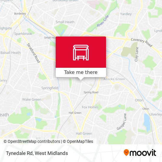 Tynedale Rd map