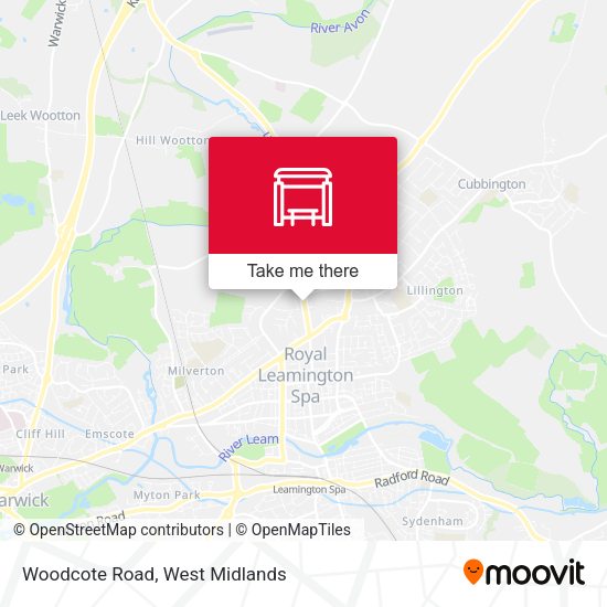 Woodcote Road map