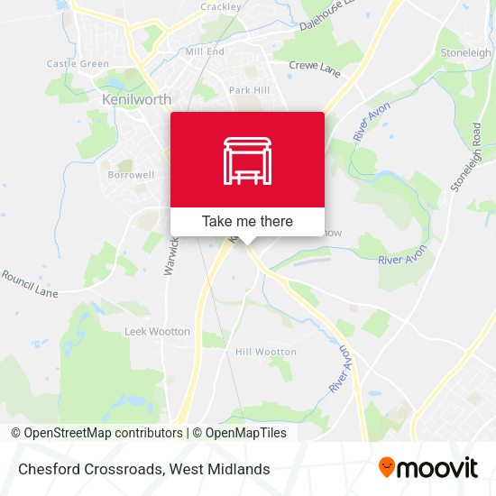 Chesford Crossroads map